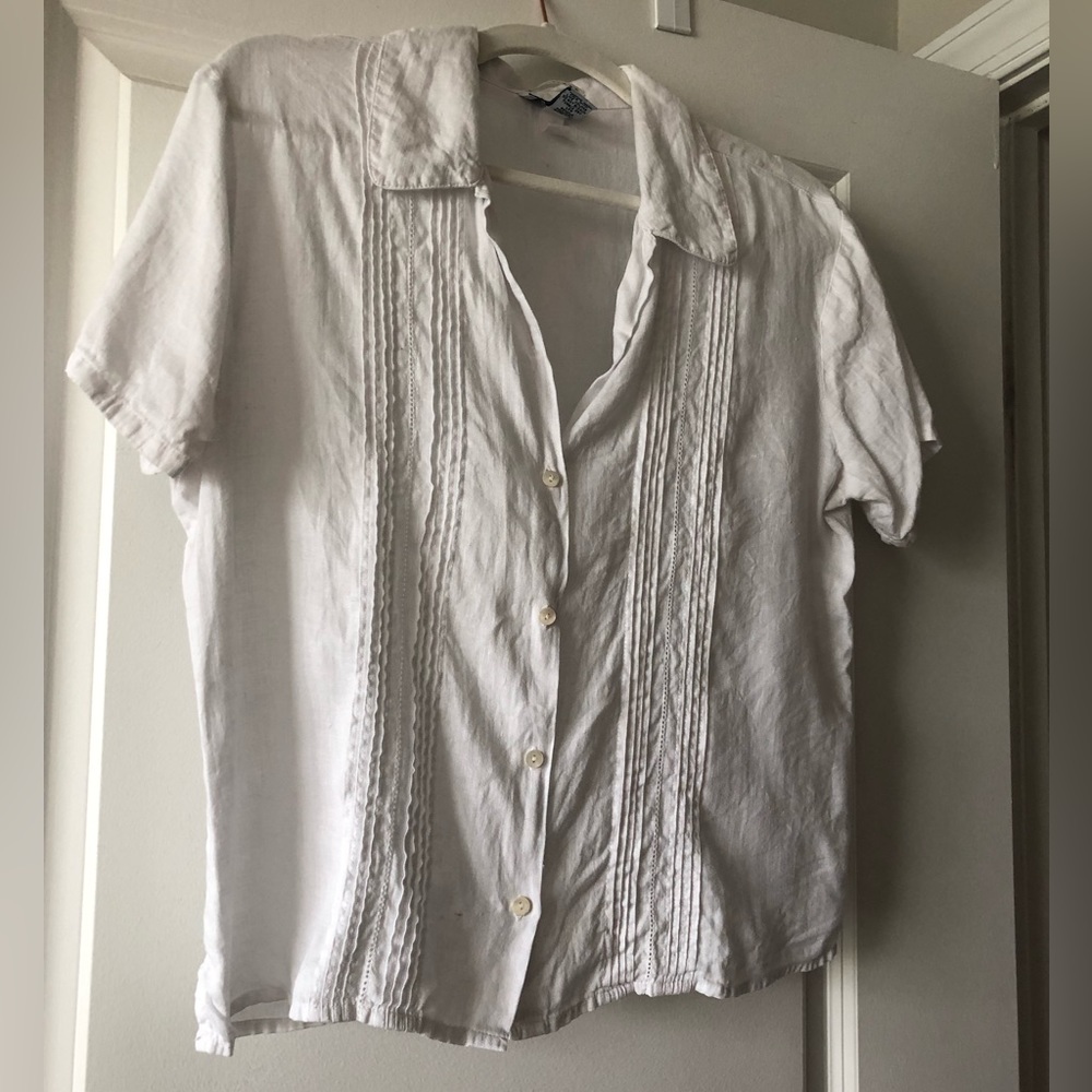 100% Linen Old Navy Blouse